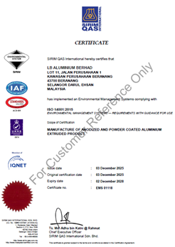 Sirim Qas: ISO 14001:2015