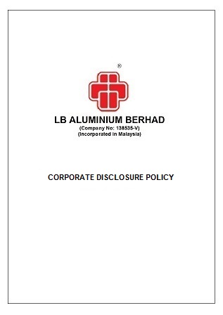 Corporate Disclosure Policy